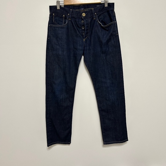 Citizen of Humanity Core Jeans Men's Size 32x28 Dark Wash Button Fly Straight - Picture 1 of 12